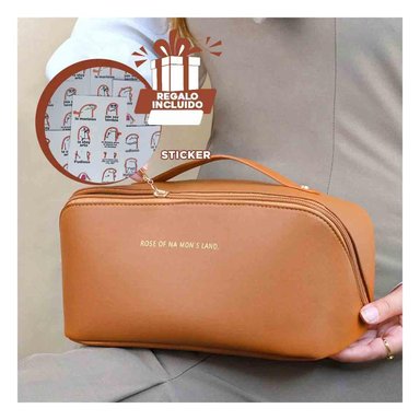 PACK6 ESTUCHE DE MULTIUSOS MARRON Y+REGALO STICKERS