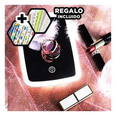 PACK6 LUNA REFLECTOR LED EN COLOR BLANCO Y+PAPEL DE REGALO