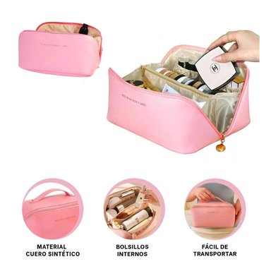 PACK4 ESTUCHE DE MULTIUSOS ROSADO Y+PAPEL DE REGALO