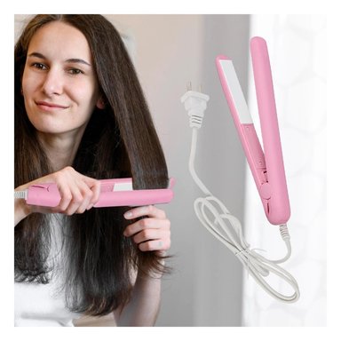 PACK6 ALISADOR MINI PARA ALISADO DE CABELLO ROSADO