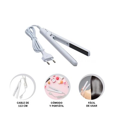 PACK6 PEQUEÑA PLANCHITA PARA PELO EN COLOR BLANCO