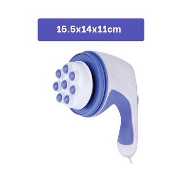 PACK4 MASAJEADOR PERSONAL CERVICAL ELECTRICO ANARANJADO PARA HOGAR Y+PAPEL REGALO - 4
