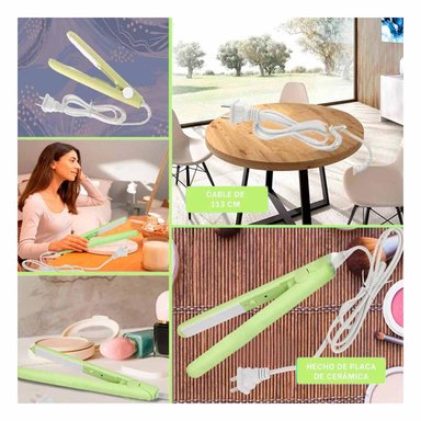 PACK4 PLANCHA PARA ALISAR CABELLO VERDE Y+REGALO STICKERS