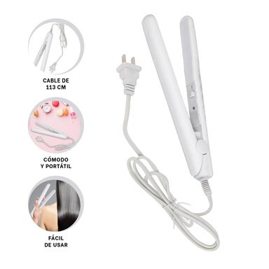PACK4 MINI PLANCHA UTIL DE PELO BLANCO Y+REGALO STICKERS