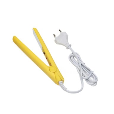 PACK2 MINI PLANCHA UTIL DE PELO AMARILLO Y+PAPEL DE REGALO