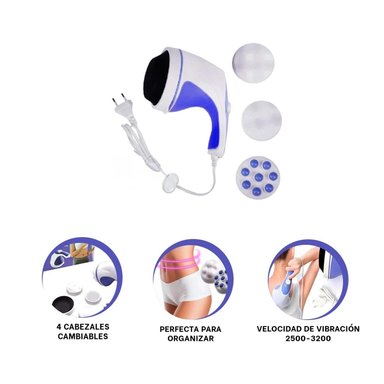 PACK2 MASAJEADOR CON EFECTO RELAX BLANCO Y+REGALO STICKERS