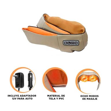 PACK2 MASAJEADOR PARA CUELLO NARANJA Y+REGALO STICKERS