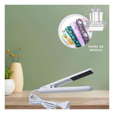 PACK6 PEQUEÑA ALISADOR DE CABELLO BLANCO Y+PAPEL DE REGALO