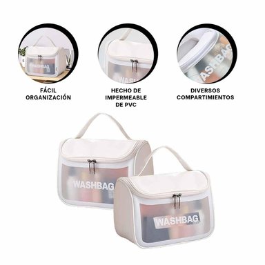 PACK12 ESTUCHE DE PRODUCTOS ESTETICOS EN COLOR BLANCO