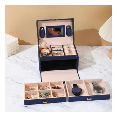 PACK2 JOYERO RESISTENTE DE COLOR AZUL Y+REGALO STICKERS