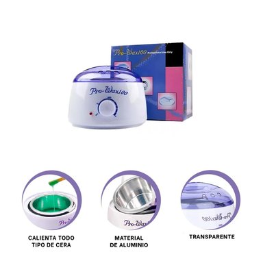 PACK4 OLLITA PARA CALENTAR CERA WAX EN BLANCO Y LILA