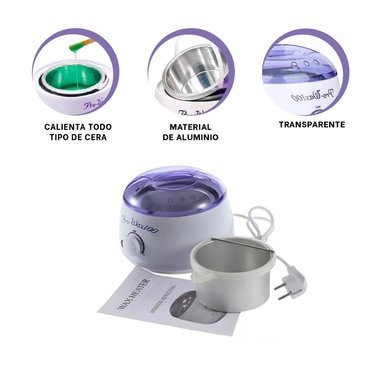 PACK4 OLLITA PARA CERA WAX BLANCO LILA Y+PAPEL DE REGALO