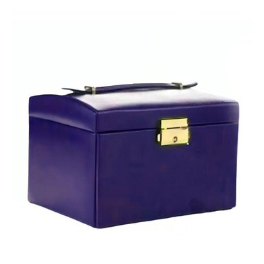 PACK2 JOYERO ELEGANTE PRACTICO Y FUNCIONAL DE COLOR AZUL