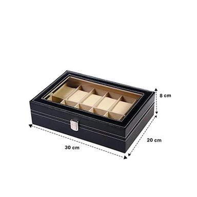 PACK12 RELOJERO COMPACTO VERSATIL Y UTIL EN TONO NEGRO - 5