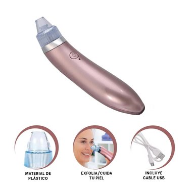 PACK6 EXTRACTOR ELECTRICO ROSADO PARA ESPINILLAS Y CUIDADO FACIAL Y+PAPEL REGALO - 6