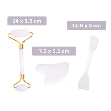 PACK4 EQUIPO BELLEZA 3 DE LIMPIEZA FACIAL PLASTICO BLANCO PARA HOGAR Y+PAPEL REGALO - 4