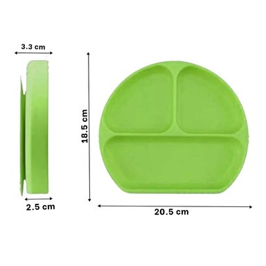 PACK4 TAZON DINAMICO DE BEBE 3 DIVISIONES EN VERDE