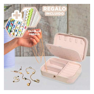 PACK6 CAJA UTIL PARA ANILLOS EN BEIGE Y+PAPEL DE REGALO