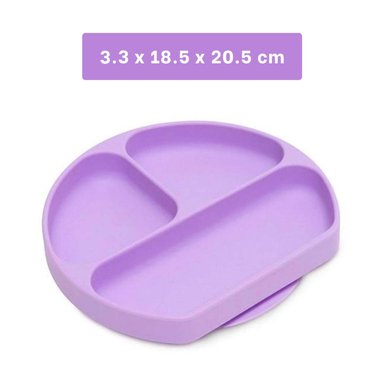 PACK12 TAZON DE COMIDA DE BEBE EN LILA Y+REGALO STICKERS