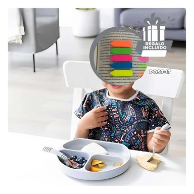 PACK4 TAZON DINAMICO DE BEBE 3 DIVISIONES EN PLOMO