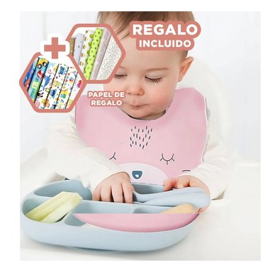 PACK6 PROTECTOR UTIL DE BABAS COLOR ROSADO Y+PAPEL DE REGALO