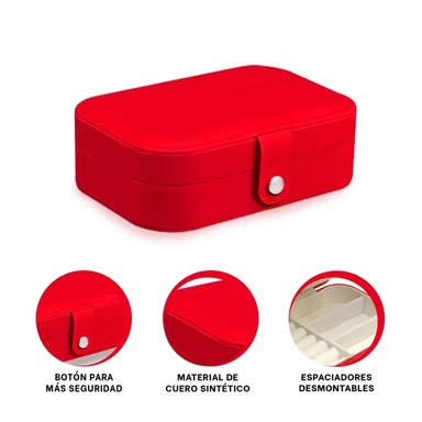 PACK2 JOYERO RESISTENTE DE COLOR ROJO Y+REGALO STICKERS