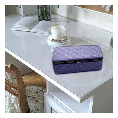 PACK4 ESTUCHE MODERNO PARA MAQUILLAJE EN TONO LILA