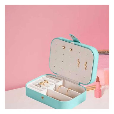 PACK4 CAJA PARA JOYAS DINAMICO CELESTE Y+PAPEL DE REGALO