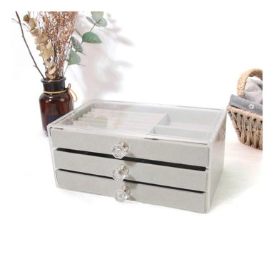 PACK4 CAJA PARA ARETES DINAMICO PLOMO Y+PAPEL DE REGALO