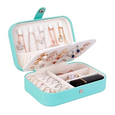 PACK2 JOYERO ELEGANTE Y ORGANIZADO VERDE Y+PAPEL DE REGALO