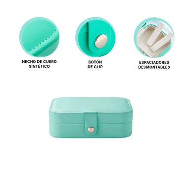 PACK2 JOYERO RESISTENTE DE COLOR VERDE Y+REGALO STICKERS