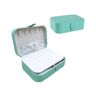 PACK2 JOYERO ORGANIZADOR TRANSPORTABLE DE COLOR VERDE