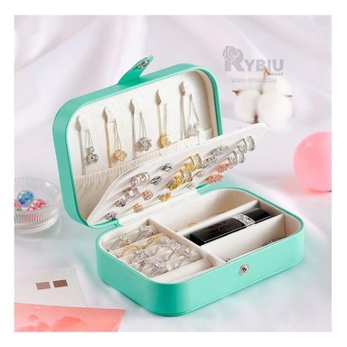 PACK4 CAJA PARA JOYAS DINAMICO VERDE Y+PAPEL DE REGALO