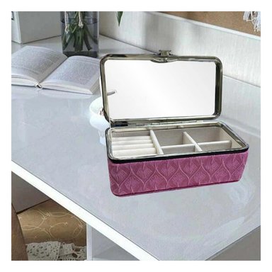 PACK4 ESTUCHE MODERNO PARA MAQUILLAJE EN TONO ROSADO