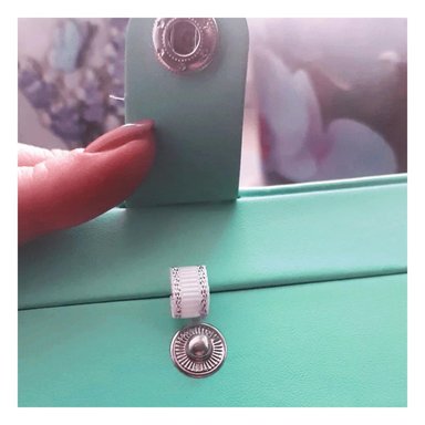 PACK4 CAJA PARA GUARDAR COLLARES Y ANILLOS EN VERDE