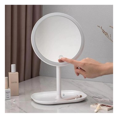 PACK6 PANEL CIRCULAR CON LUCES LED EN TONO BLANCO