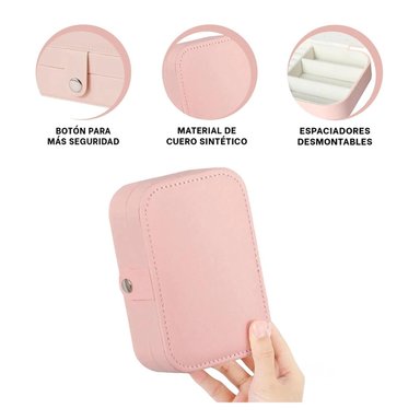PACK6 CAJA DINAMICA PARA GUARDAR ANILLOS EN TONO ROSBEBE