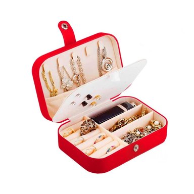 PACK2 JOYERO ELEGANTE Y ORGANIZADO ROJO Y+PAPEL DE REGALO