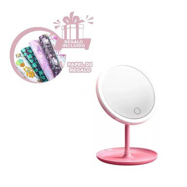 PACK6 PANEL TACTIL PARA MAQUILLAJE ROSADO Y+PAPEL DE REGALO