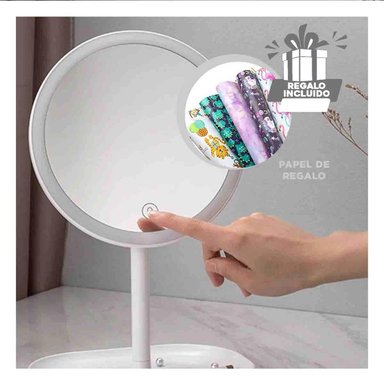 PACK6 PANEL TACTIL PARA MAQUILLAJE BLANCO Y+PAPEL DE REGALO