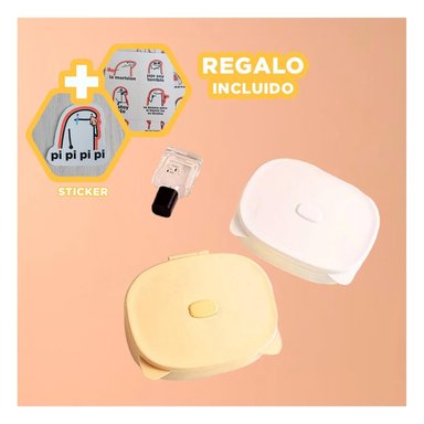 PACK6 CAJA PORTATIL Y ESTILO GATO AMARILLO Y+REGALO STICKERS