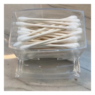 PACK4 ORGANIZADOR ACRILICO PARA BASTONCILLOS DE ALGODON Y+PAPEL REGALO - 1