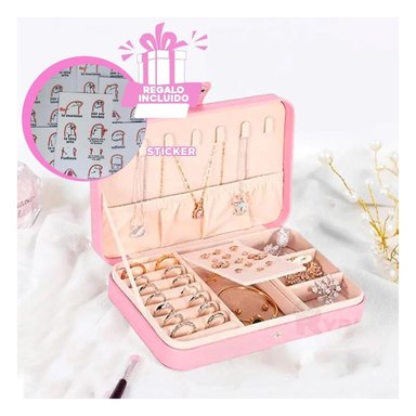 PACK12 JOYERO CLASIFICADOR DE COLOR ROSA Y+REGALO STICKERS