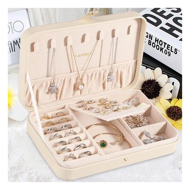 PACK4 ESTUCHE RESISTENTE EN COLOR BEIGE Y+PAPEL DE REGALO