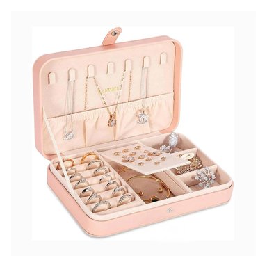 PACK2 JOYERO MODELO ORGANIZADOR EN ROSA Y+PAPEL DE REGALO