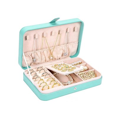 PACK2 JOYERO ORGANIZADOR PARA SENORITAS DE COLOR CELESTE