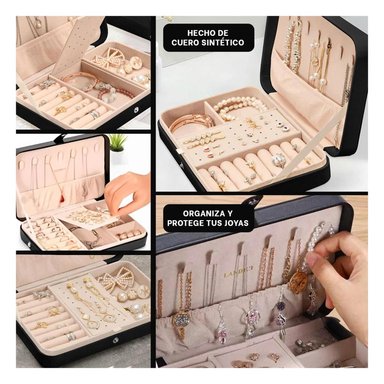 PACK4 JOYERO CLASIFICADOR DE COLOR NEGRO Y+REGALO STICKERS