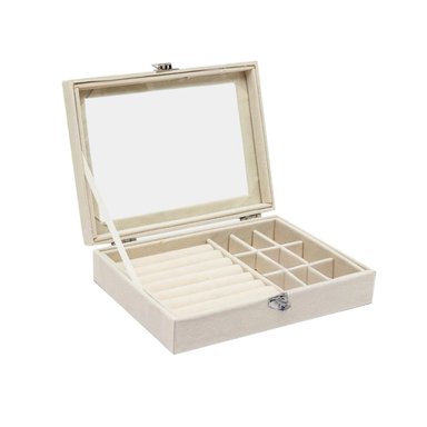 PACK2 JOYERO MULTIFUNCIONAL PARA SENORITAS EN COLOR BEIGE