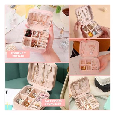 PACK4 MINI COFRE PARA GUARDAR COLLAR ROSA Y+REGALO STICKERS