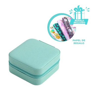 PACK6 ESTUCHE PORTATIL DE COLLAR VERDE Y+PAPEL DE REGALO